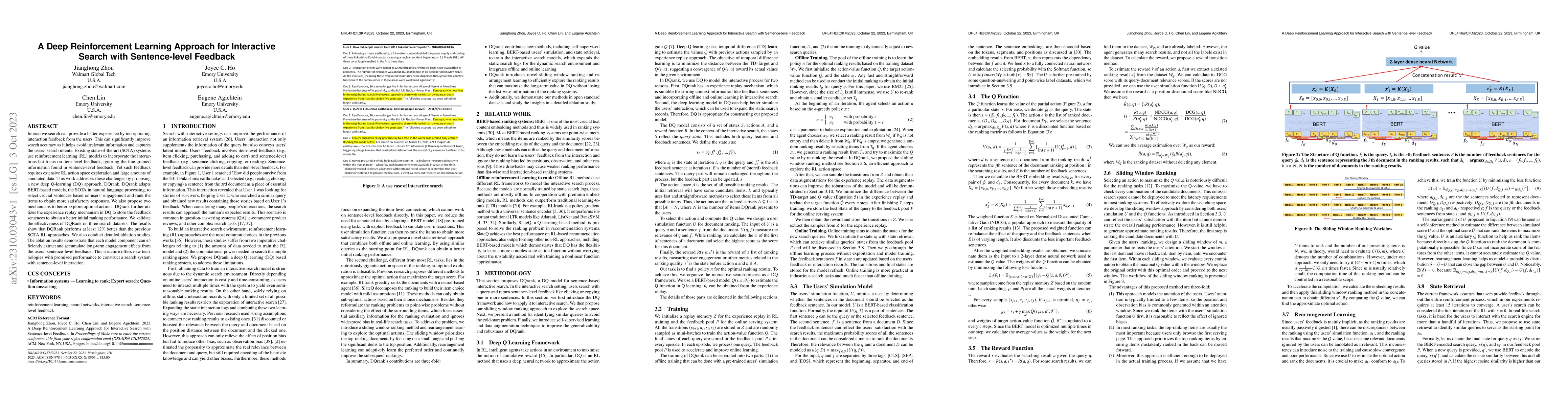 Thumbnail for A Deep Reinforcement Learning Approach for Interactive Search with
  Sentence-level Feedback