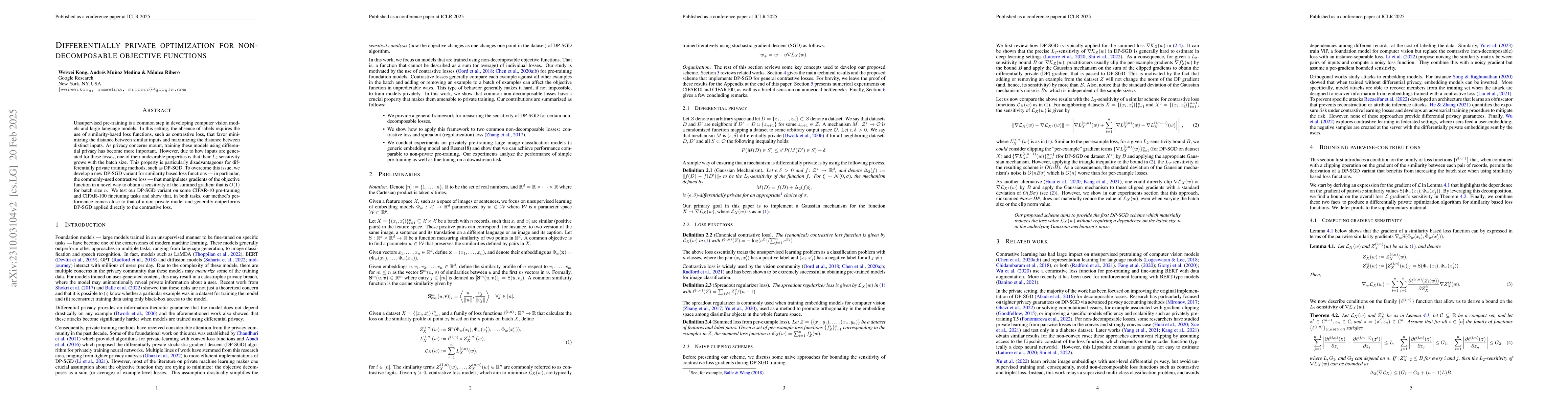 Thumbnail for DP-SGD for non-decomposable objective functions