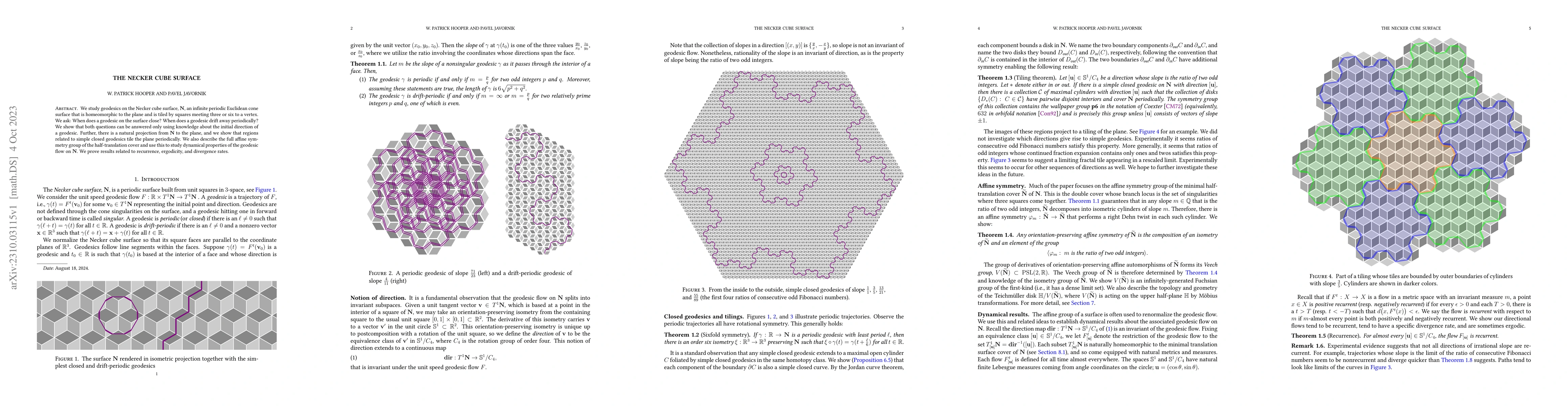 Thumbnail for The Necker cube surface