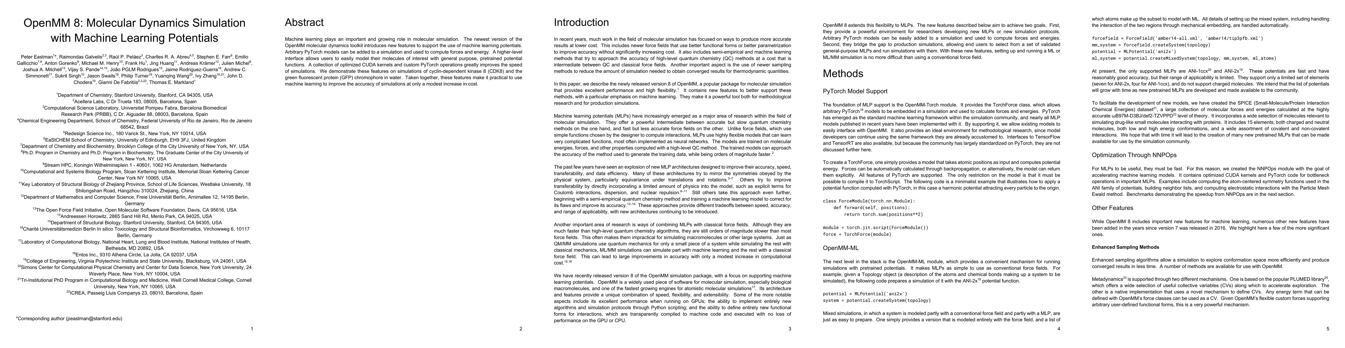Thumbnail for OpenMM 8: Molecular Dynamics Simulation with Machine Learning Potentials