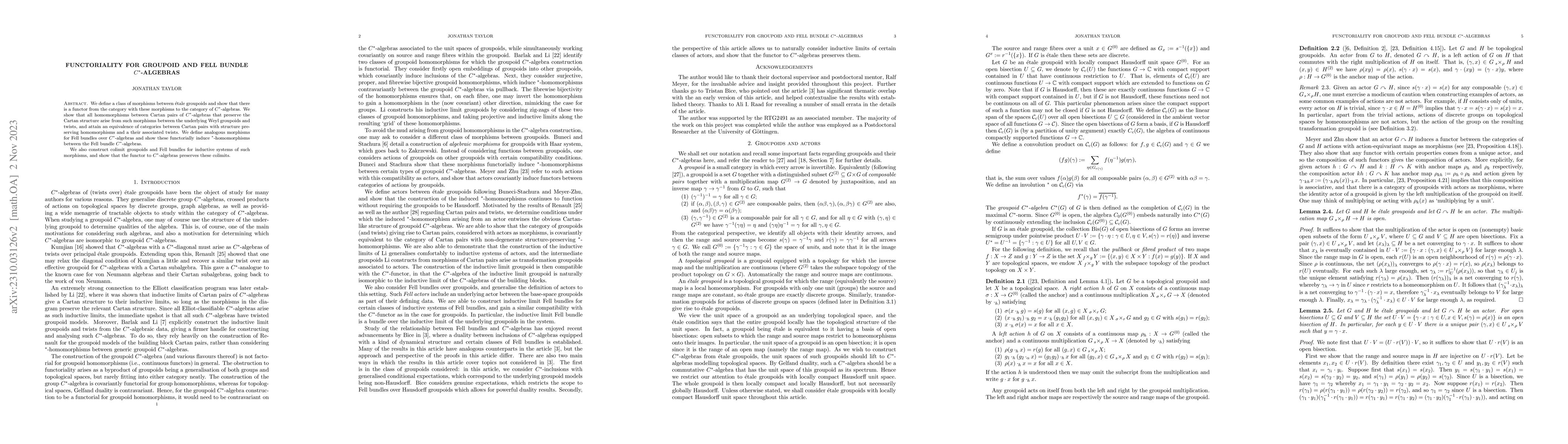 Thumbnail for Functoriality for groupoid and Fell bundle $C^*$-algebras