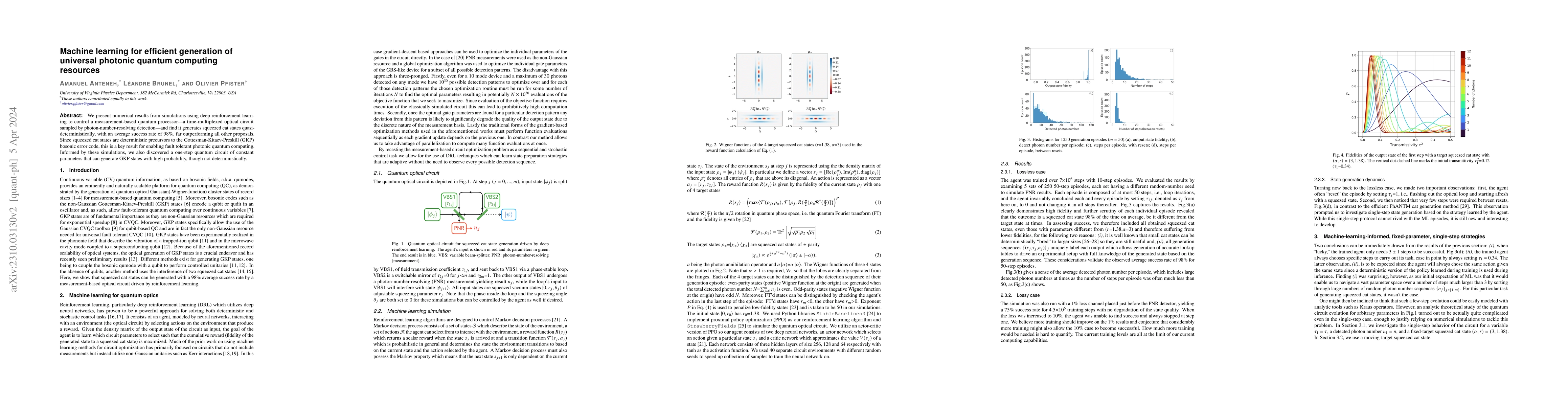 Thumbnail for Machine learning for efficient generation of universal hybrid quantum
  computing resources
