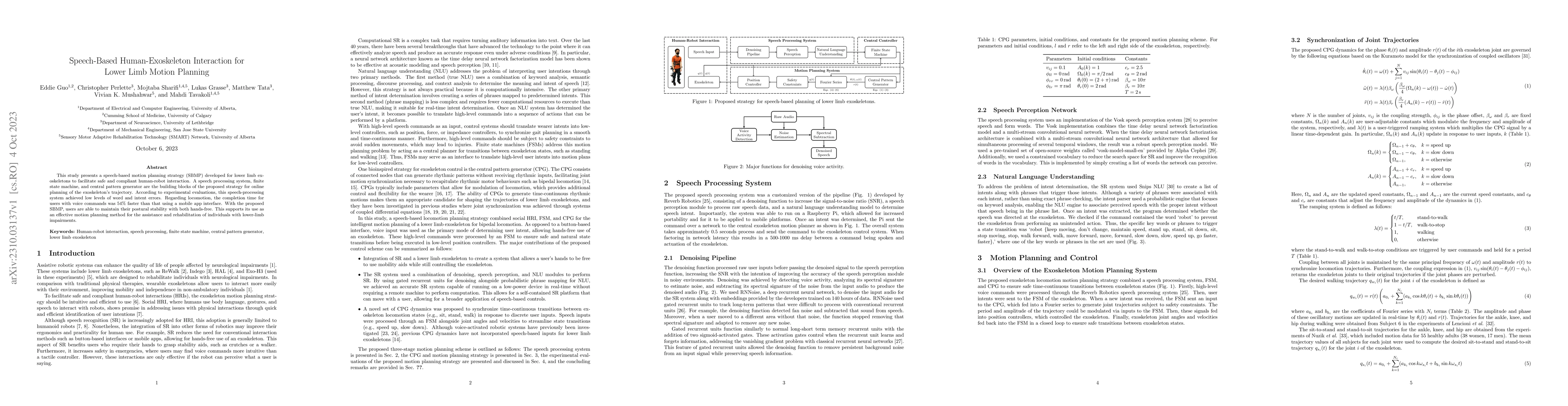 Thumbnail for Speech-Based Human-Exoskeleton Interaction for Lower Limb Motion
  Planning