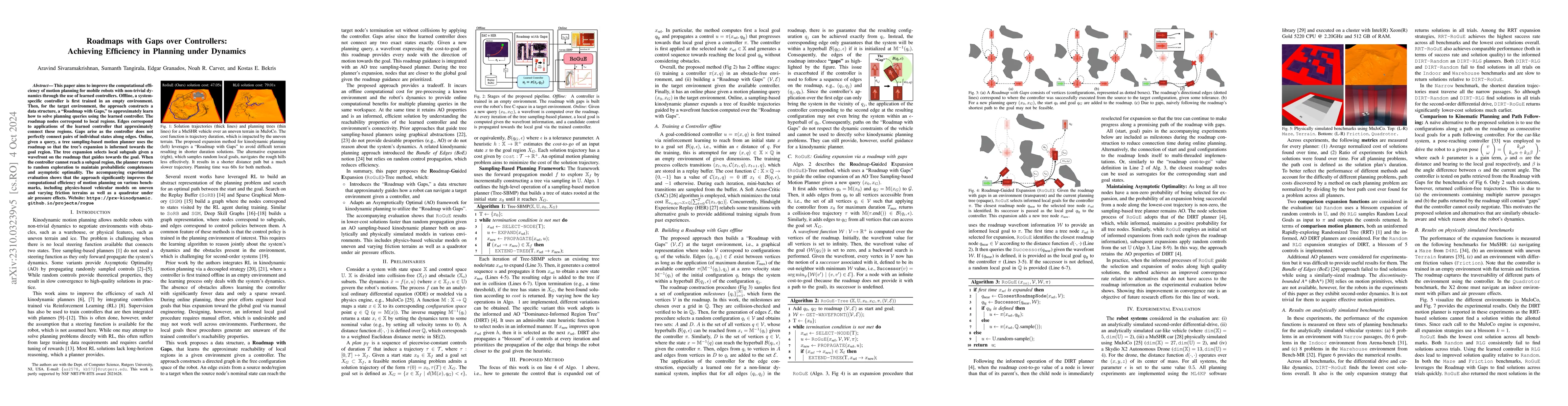 Thumbnail for Roadmaps with Gaps over Controllers: Achieving Efficiency in Planning
  under Dynamics