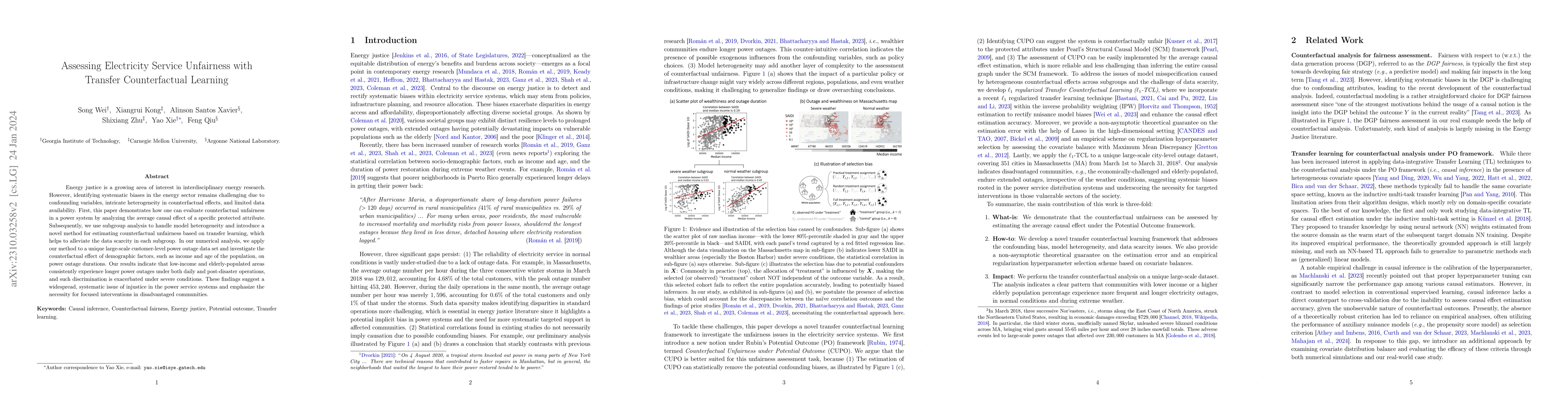 Thumbnail for Assessing Electricity Service Unfairness with Transfer Counterfactual
  Learning