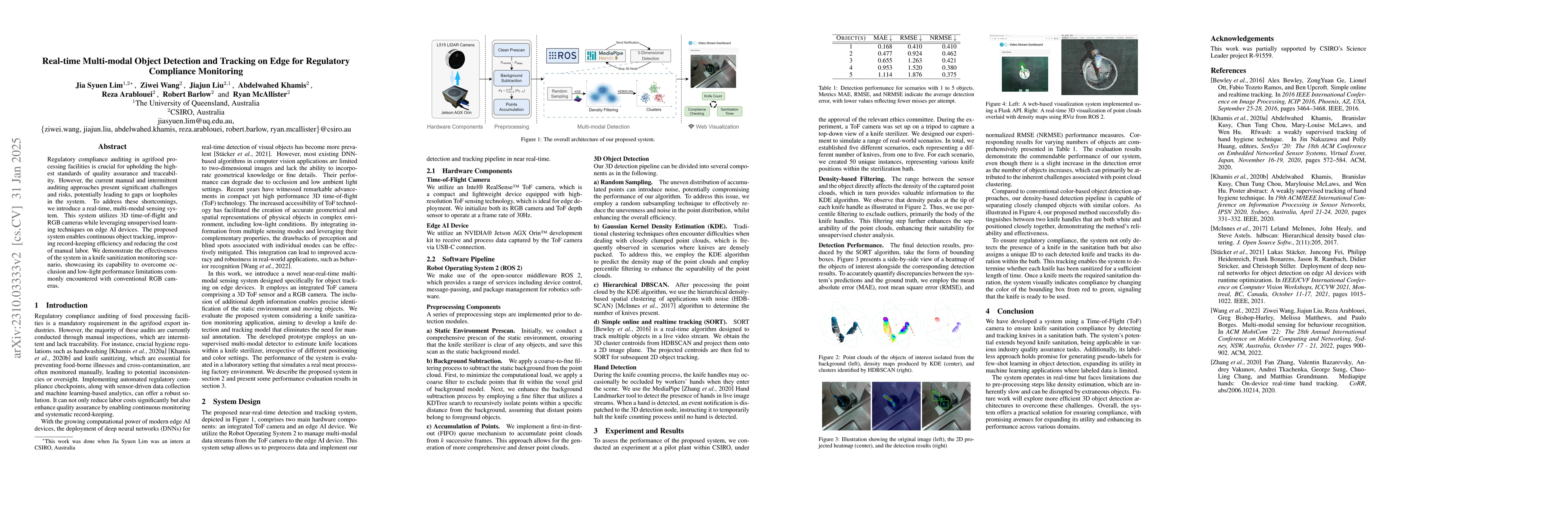 Thumbnail for Real-time Multi-modal Object Detection and Tracking on Edge for
  Regulatory Compliance Monitoring