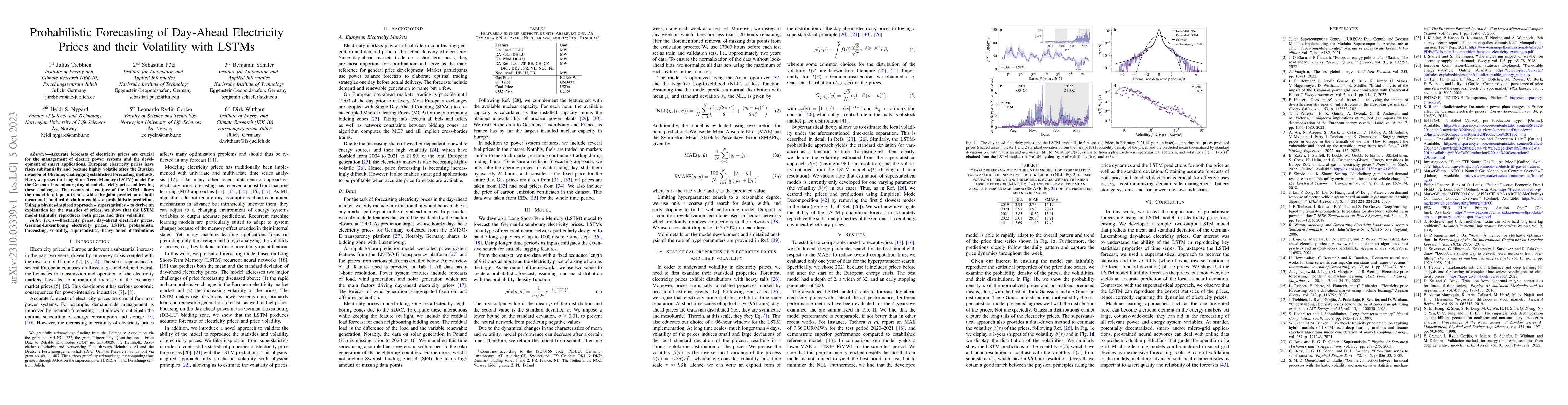 Thumbnail for Probabilistic Forecasting of Day-Ahead Electricity Prices and their
  Volatility with LSTMs