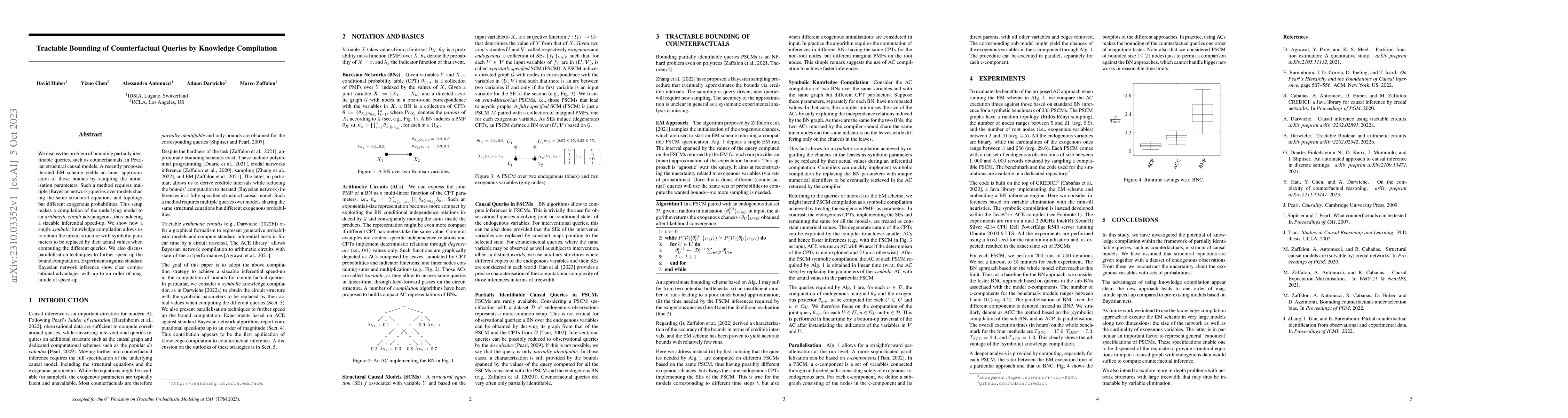 Thumbnail for Tractable Bounding of Counterfactual Queries by Knowledge Compilation