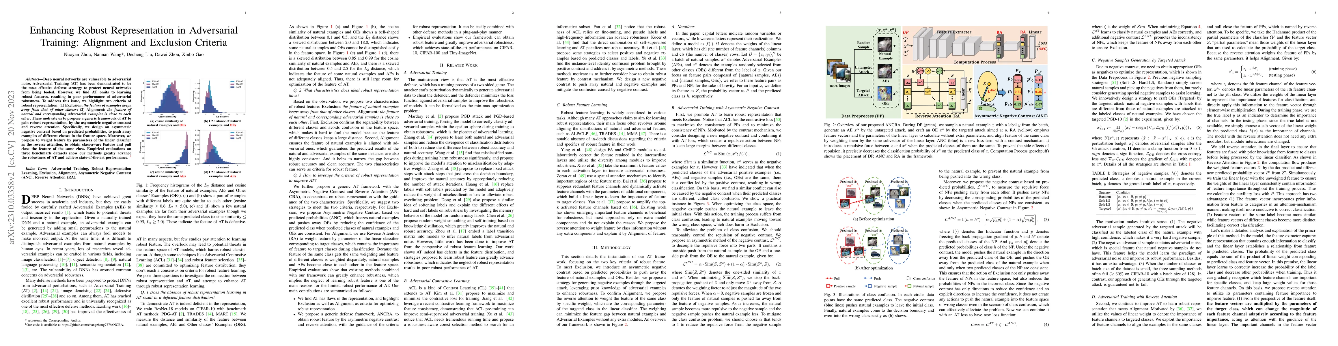Thumbnail for Enhancing Robust Representation in Adversarial Training: Alignment and
  Exclusion Criteria