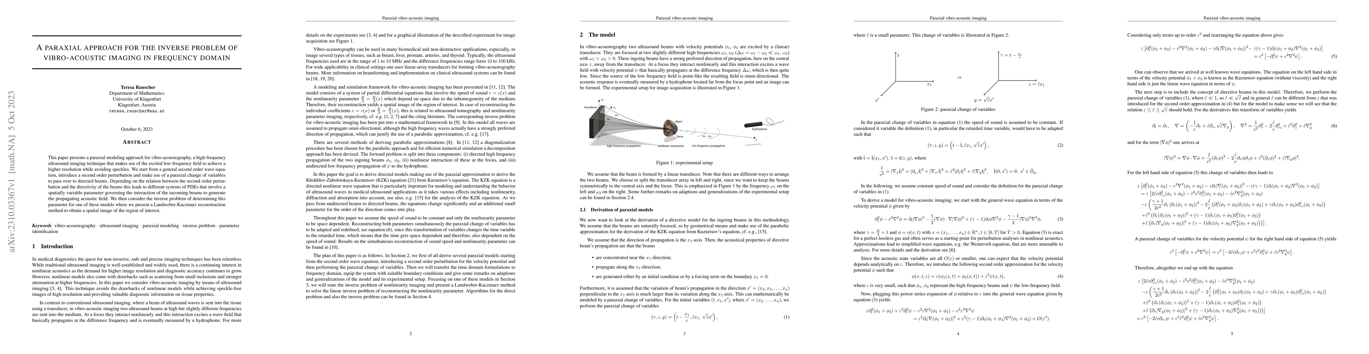 Thumbnail for A paraxial approach for the inverse problem of vibro-acoustic imaging in
  frequency domain