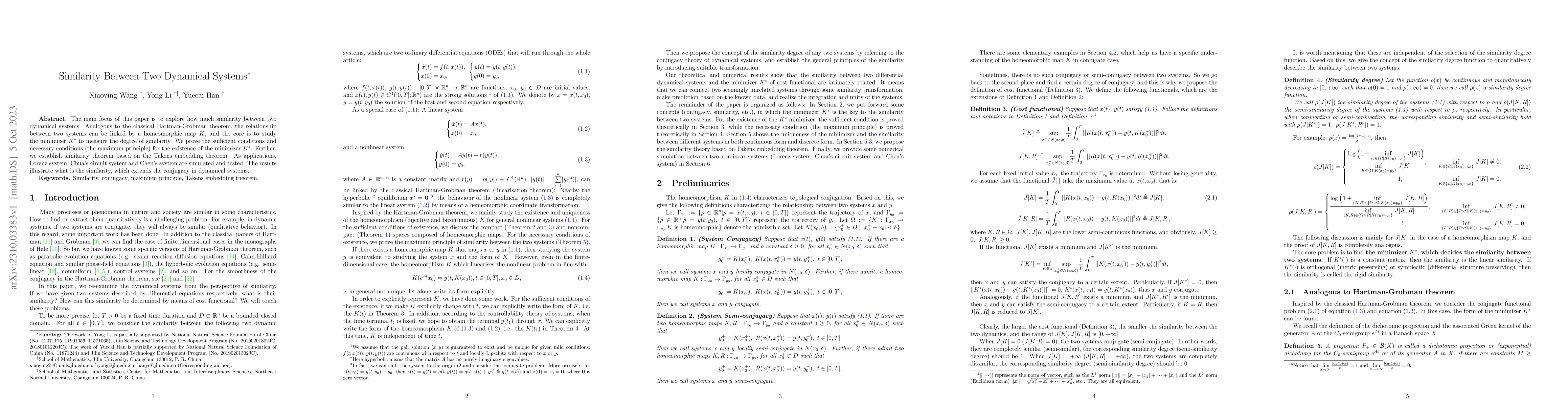 Thumbnail for Similarity Between Two Dynamical Systems
