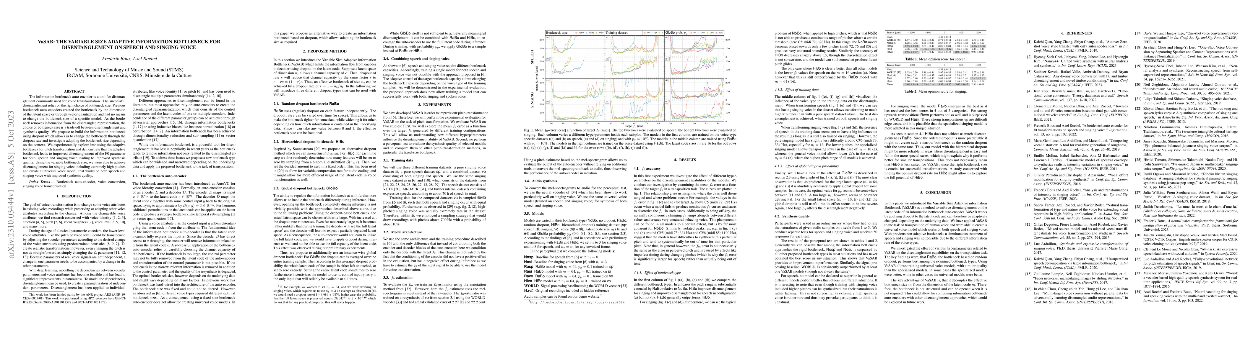 Thumbnail for VaSAB: The variable size adaptive information bottleneck for
  disentanglement on speech and singing voice