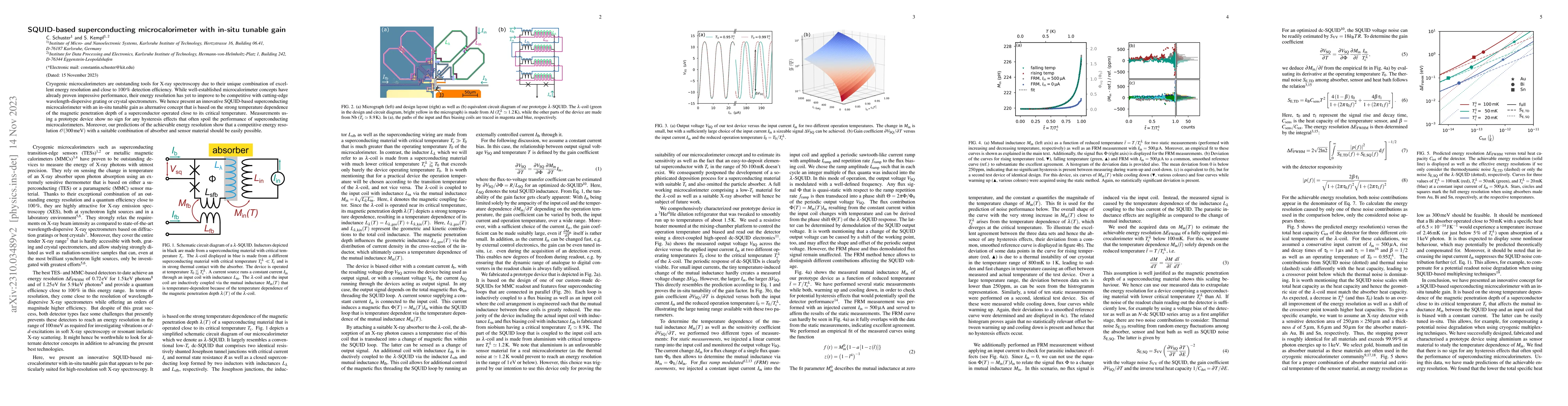 Thumbnail for SQUID-based superconducting microcalorimeter with in-situ tunable gain