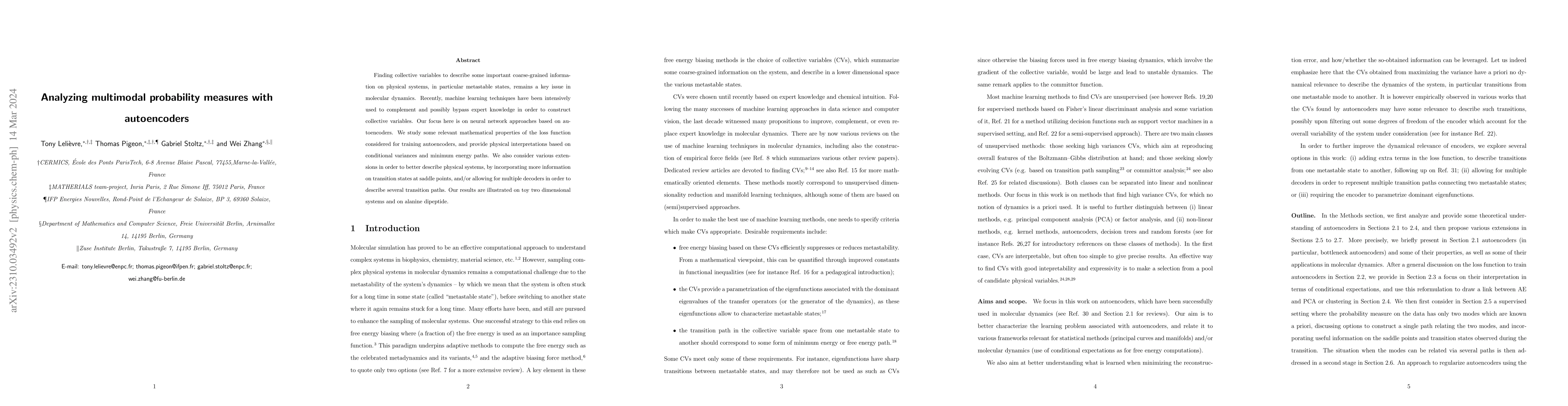 Thumbnail for Analyzing multimodal probability measures with autoencoders
