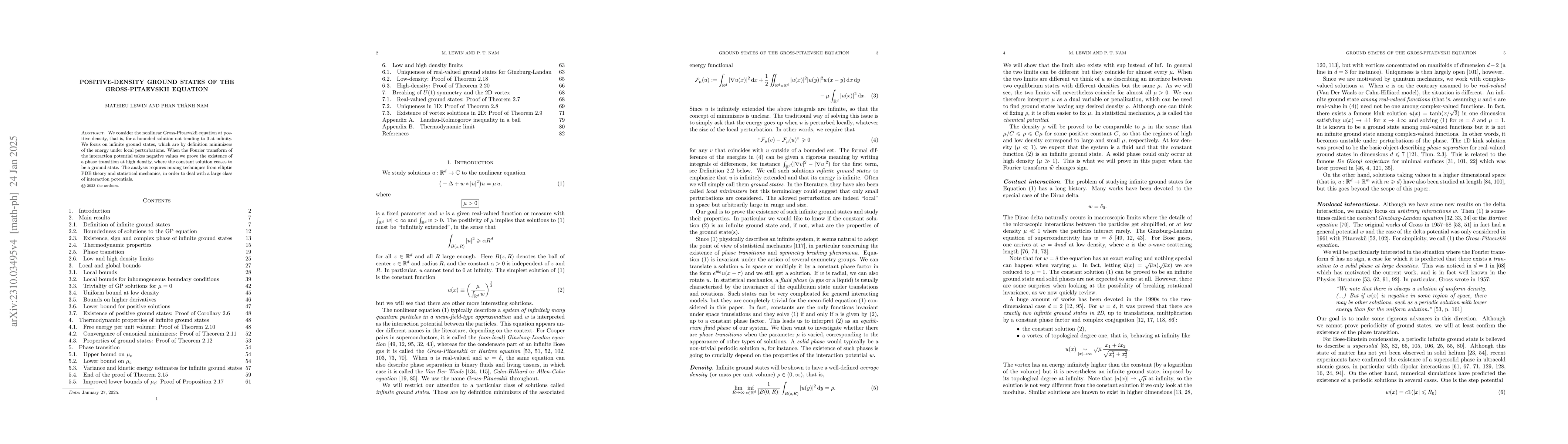 Thumbnail for Positive-density ground states of the Gross-Pitaevskii equation