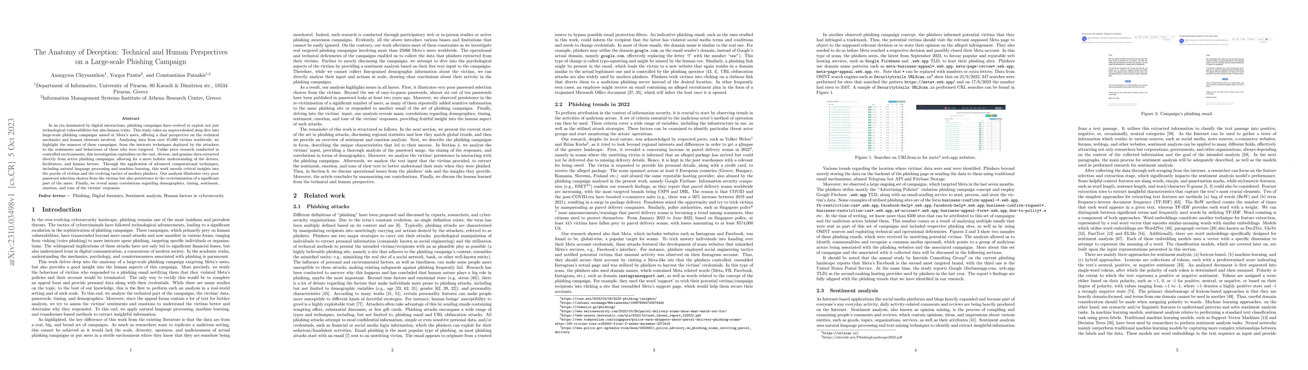 Thumbnail for The Anatomy of Deception: Technical and Human Perspectives on a
  Large-scale Phishing Campaign