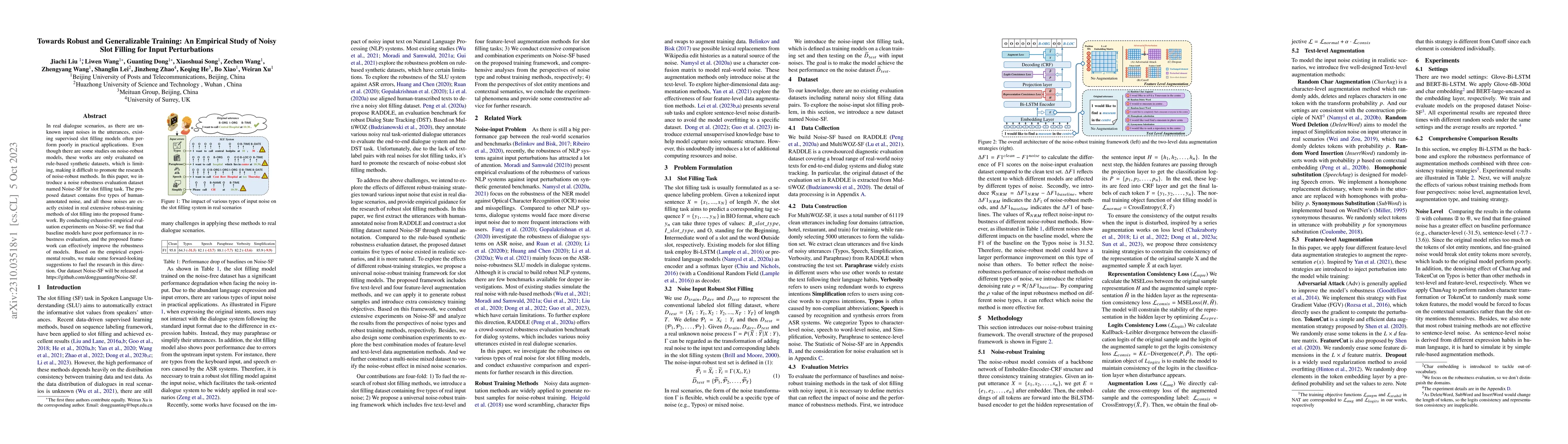 Thumbnail for Towards Robust and Generalizable Training: An Empirical Study of Noisy
  Slot Filling for Input Perturbations