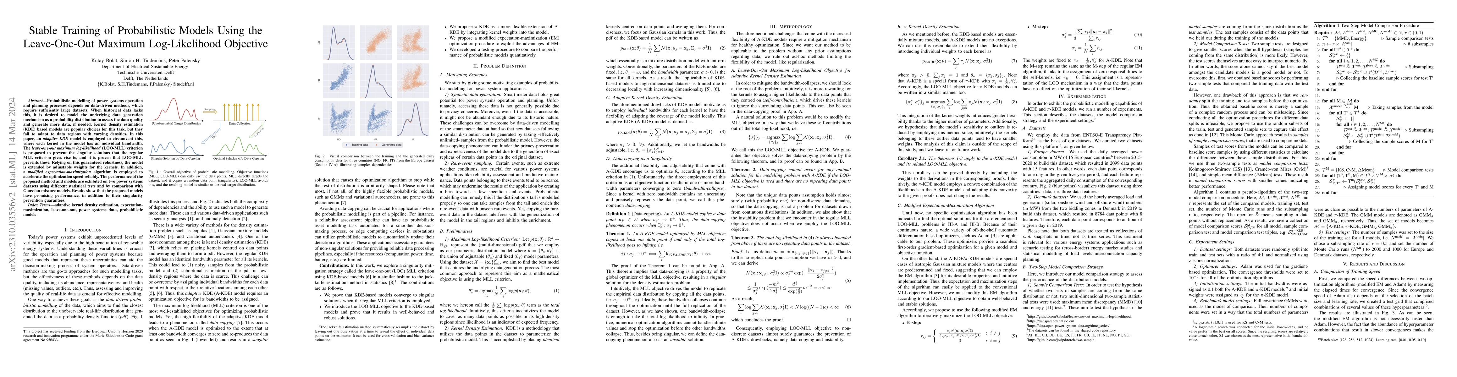 Thumbnail for Stable Training of Probabilistic Models Using the Leave-One-Out Maximum
  Log-Likelihood Objective