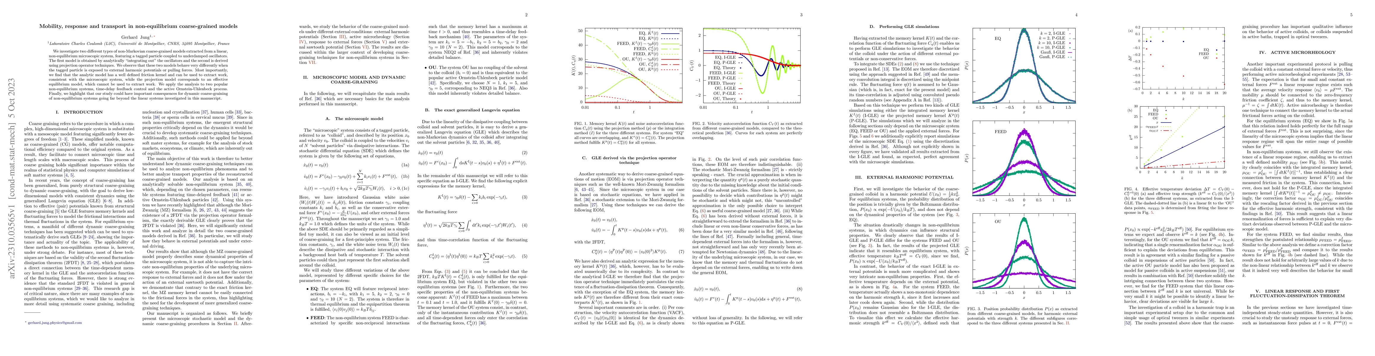 Thumbnail for Mobility, response and transport in non-equilibrium coarse-grained
  models
