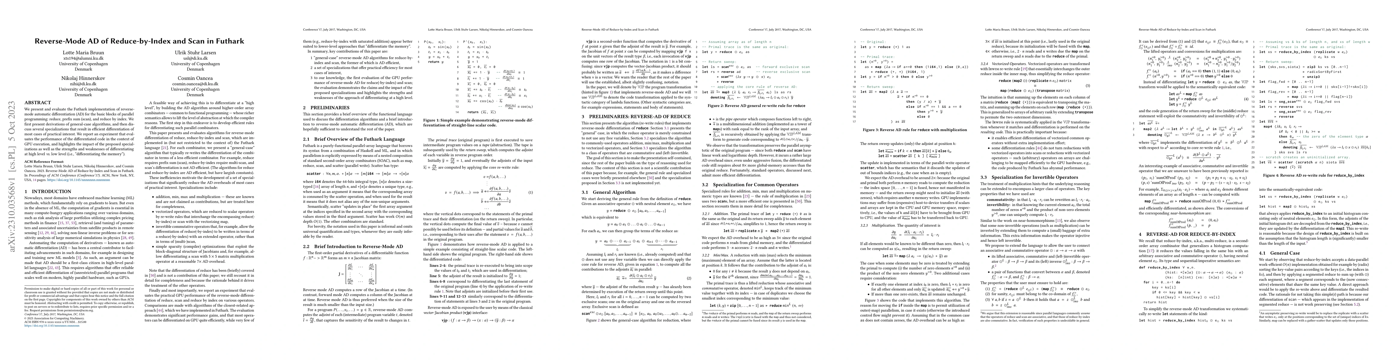 Thumbnail for Reverse-Mode AD of Reduce-by-Index and Scan in Futhark