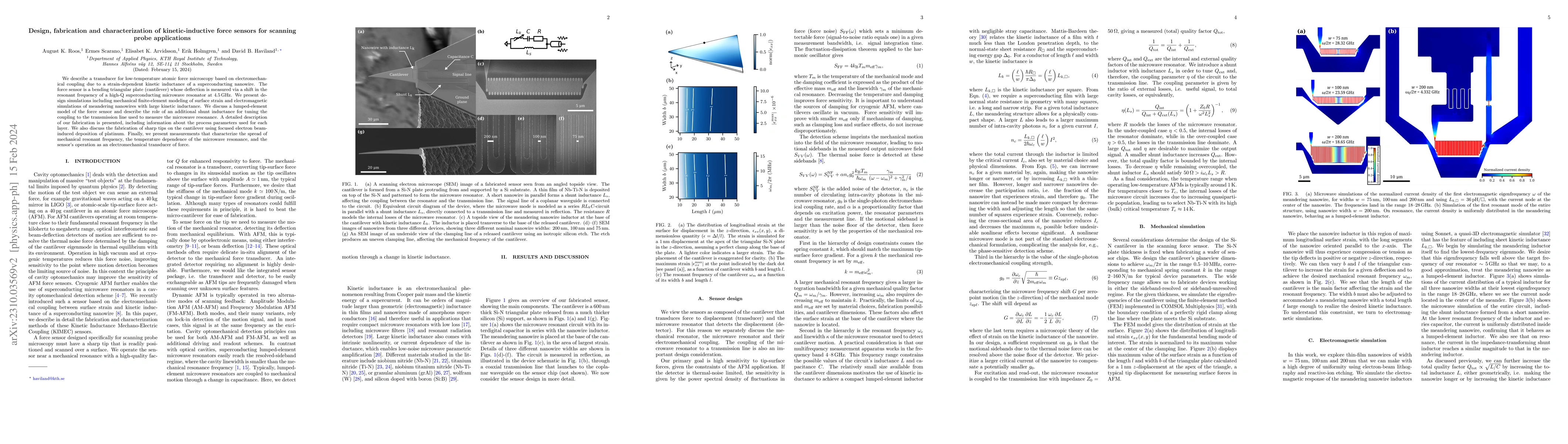 Thumbnail for Design, fabrication and characterization of kinetic-inductive force
  sensors for scanning probe applications