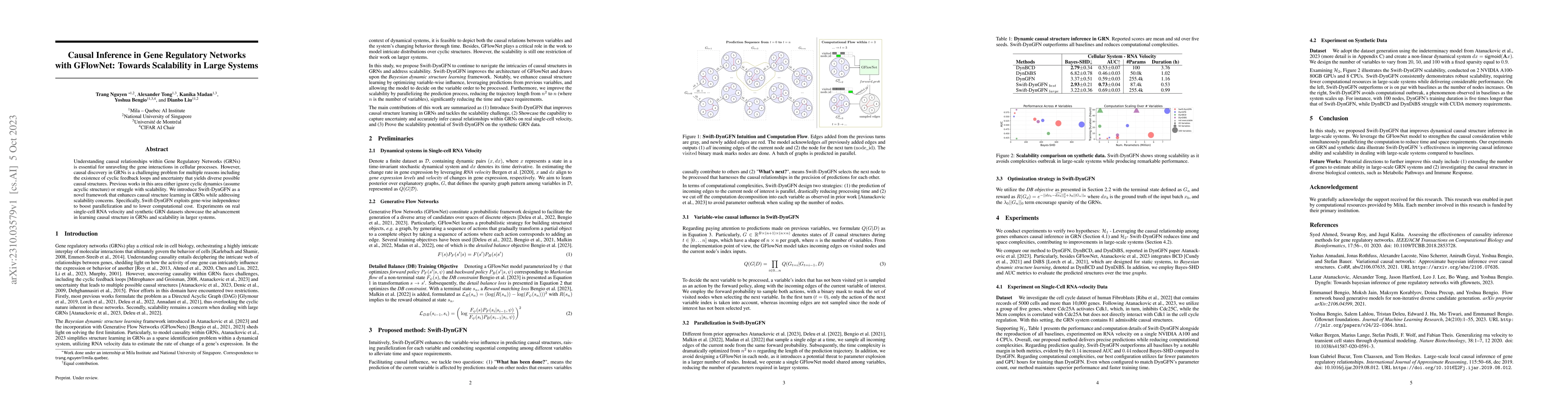 Thumbnail for Causal Inference in Gene Regulatory Networks with GFlowNet: Towards
  Scalability in Large Systems