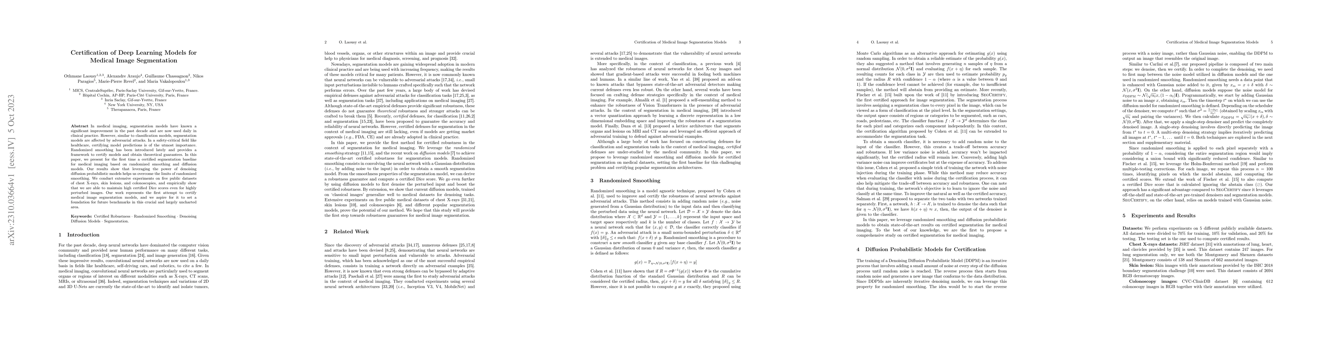 Thumbnail for Certification of Deep Learning Models for Medical Image Segmentation
