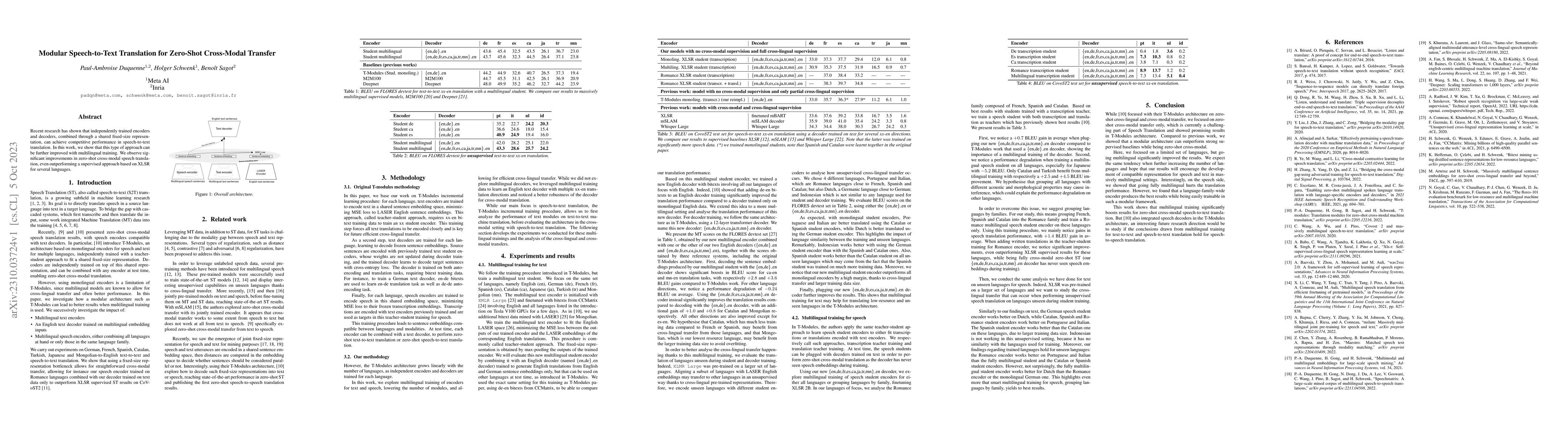 Thumbnail for Modular Speech-to-Text Translation for Zero-Shot Cross-Modal Transfer