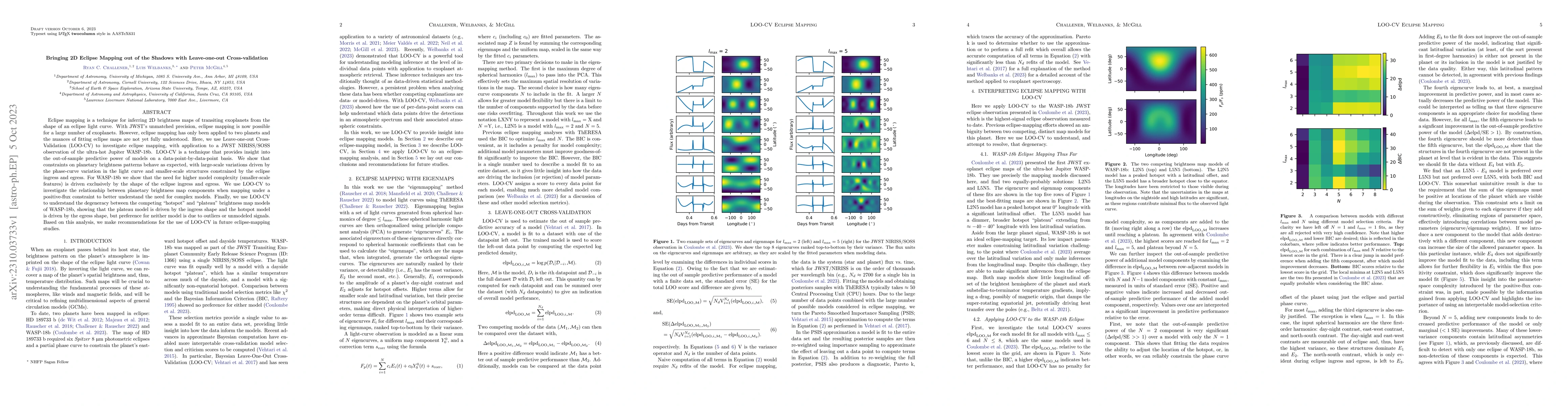 Thumbnail for Bringing 2D Eclipse Mapping out of the Shadows with Leave-one-out
  Cross-validation