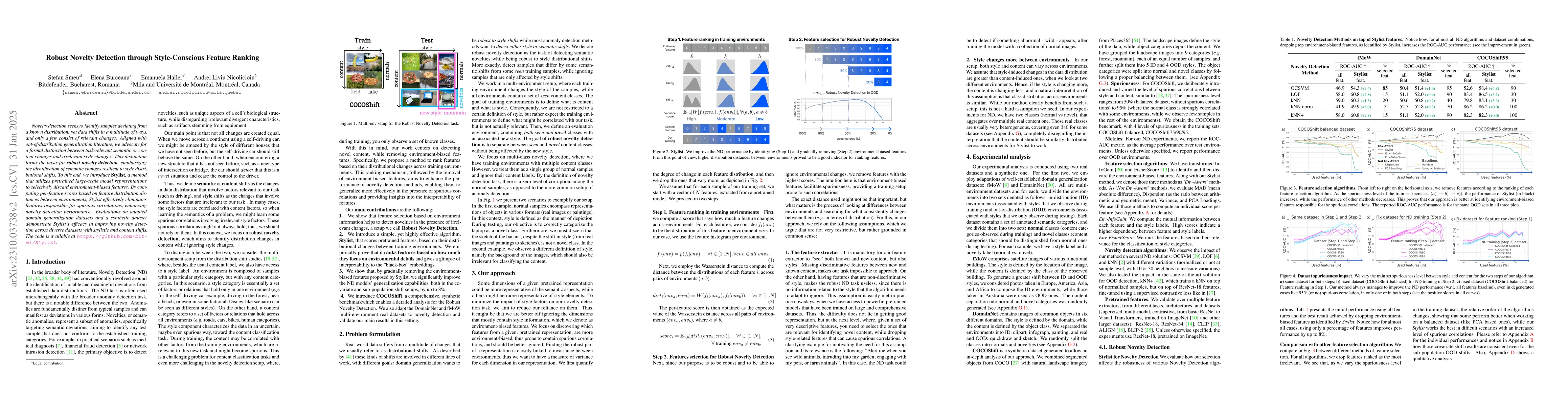 Thumbnail for Stylist: Style-Driven Feature Ranking for Robust Novelty Detection
