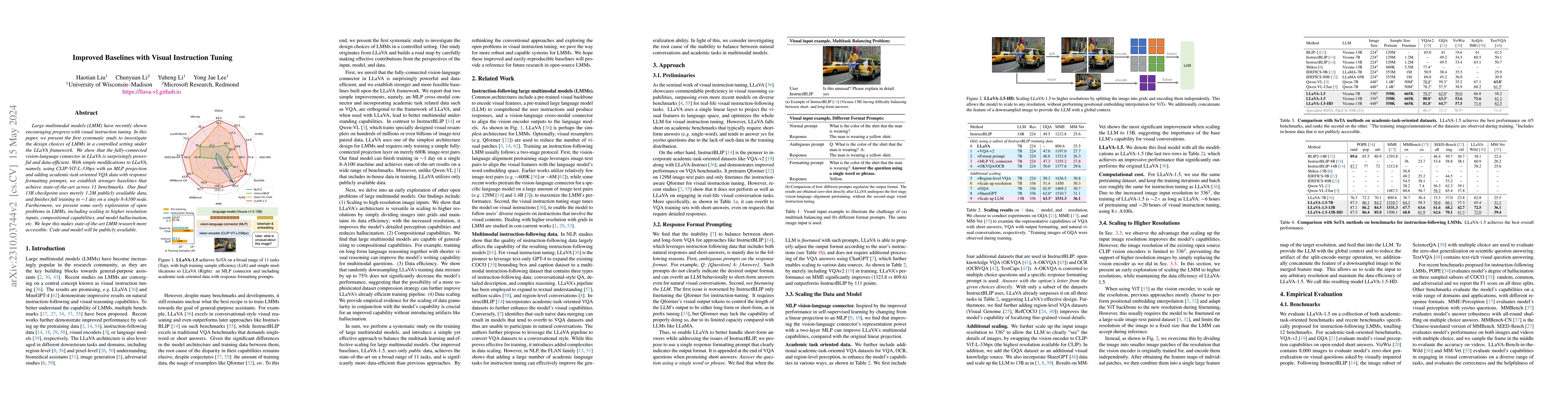 Thumbnail for Improved Baselines with Visual Instruction Tuning