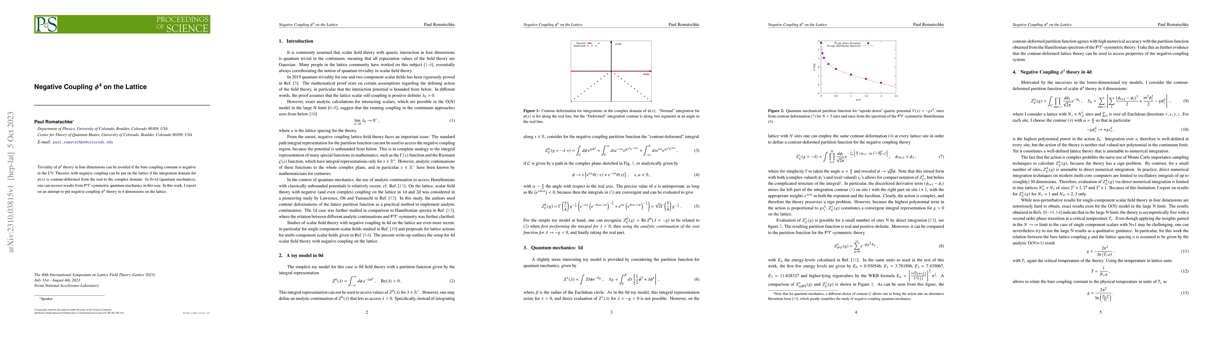 Thumbnail for Negative Coupling $\phi^4$ on the Lattice