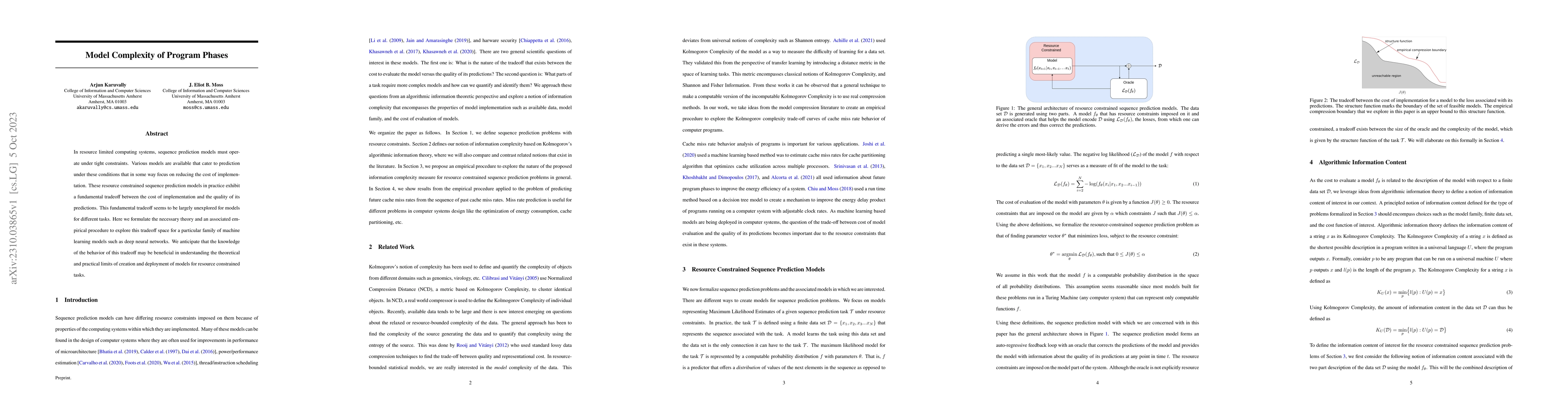 Thumbnail for Model Complexity of Program Phases