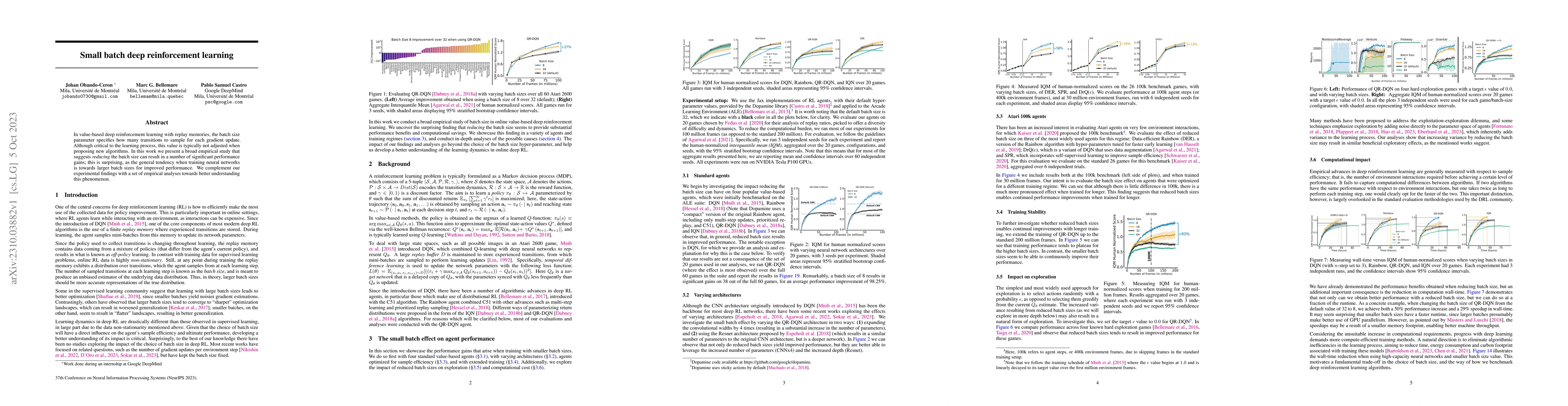 Thumbnail for Small batch deep reinforcement learning