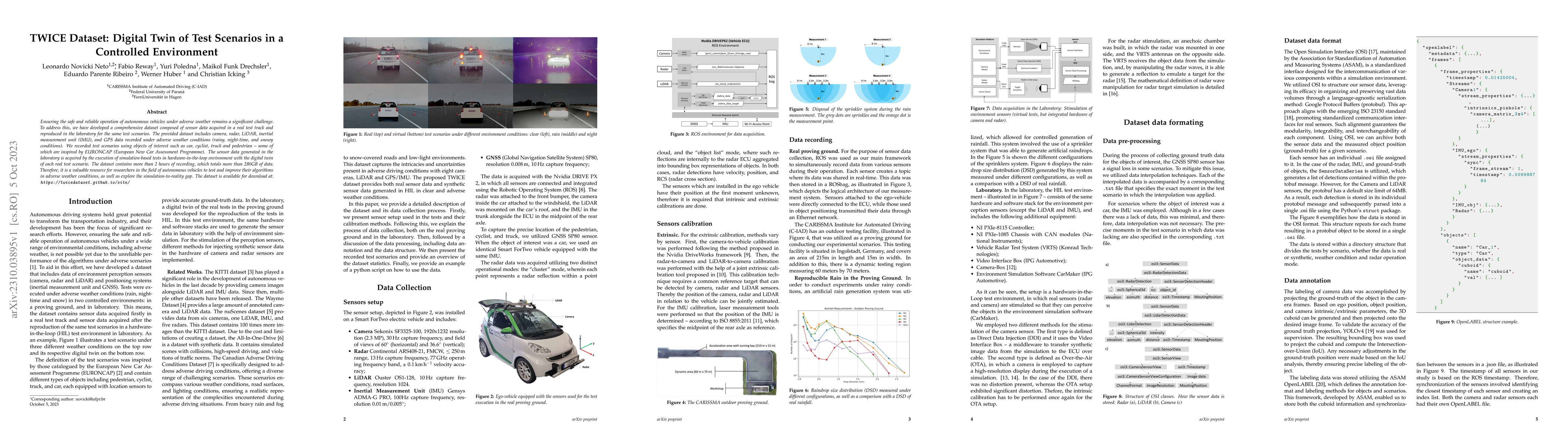 Thumbnail for TWICE Dataset: Digital Twin of Test Scenarios in a Controlled
  Environment