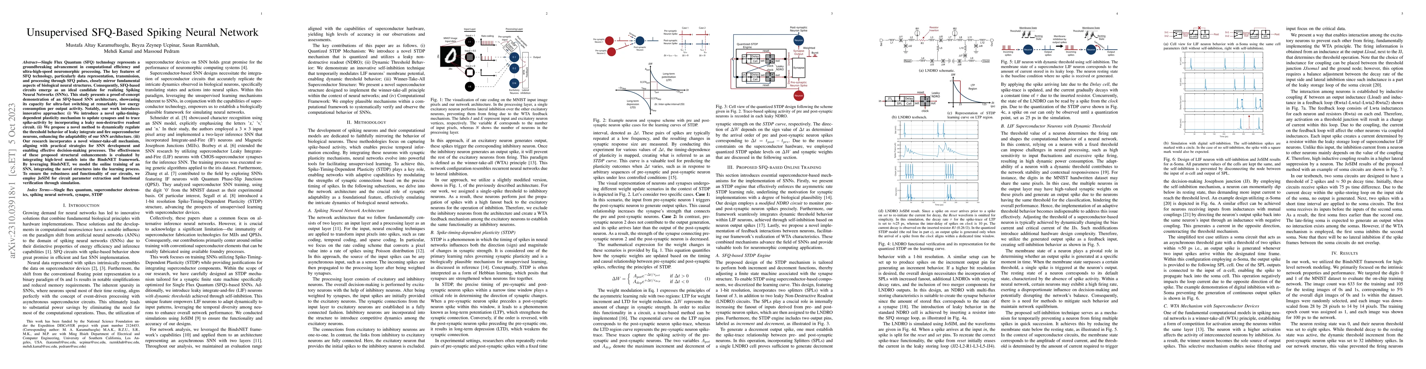 Thumbnail for Unsupervised SFQ-Based Spiking Neural Network
