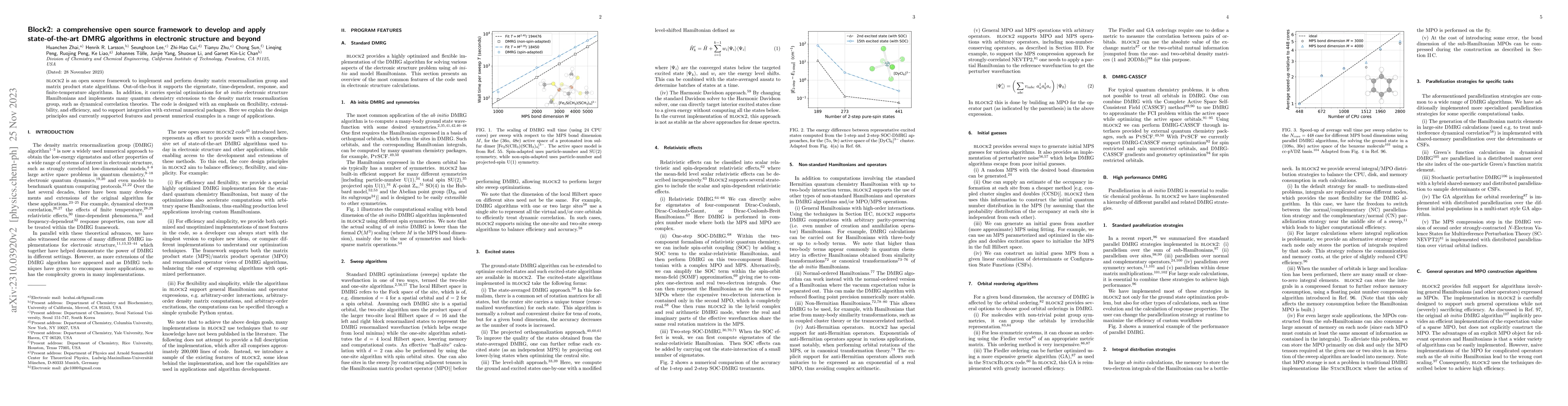 Thumbnail for Block2: a comprehensive open source framework to develop and apply
  state-of-the-art DMRG algorithms in electronic structure and beyond
