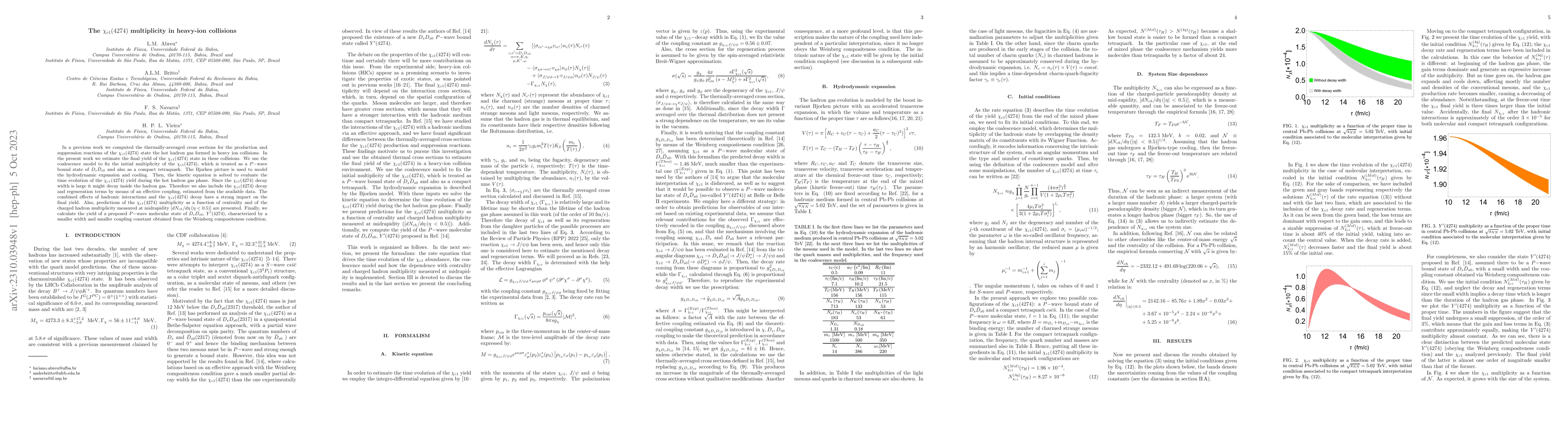 Thumbnail for The $\chi_{c1}(4274)$ multiplicity in heavy-ion collisions
