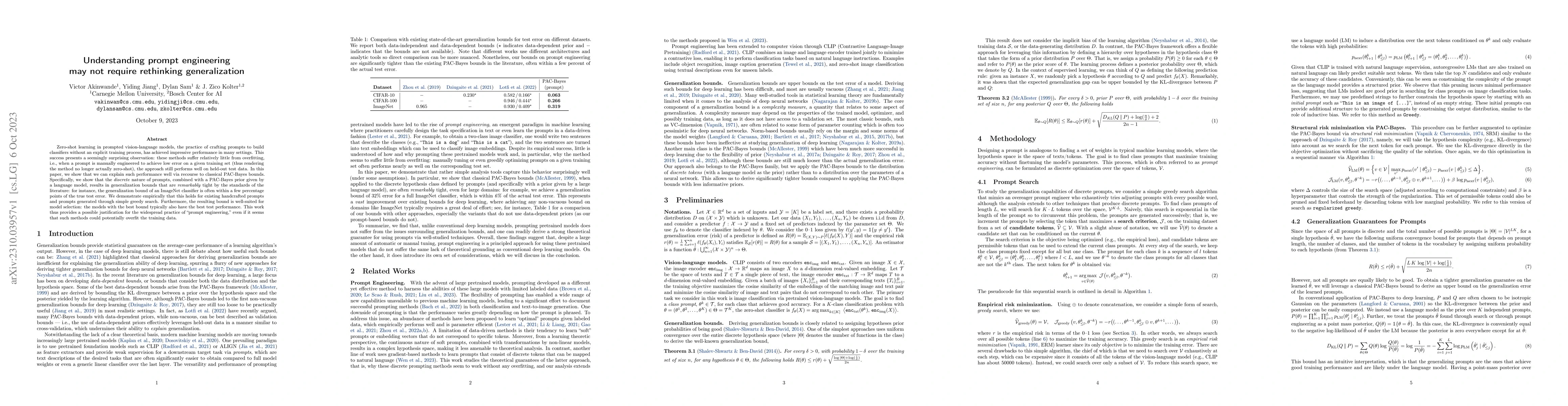 Thumbnail for Understanding prompt engineering may not require rethinking
  generalization