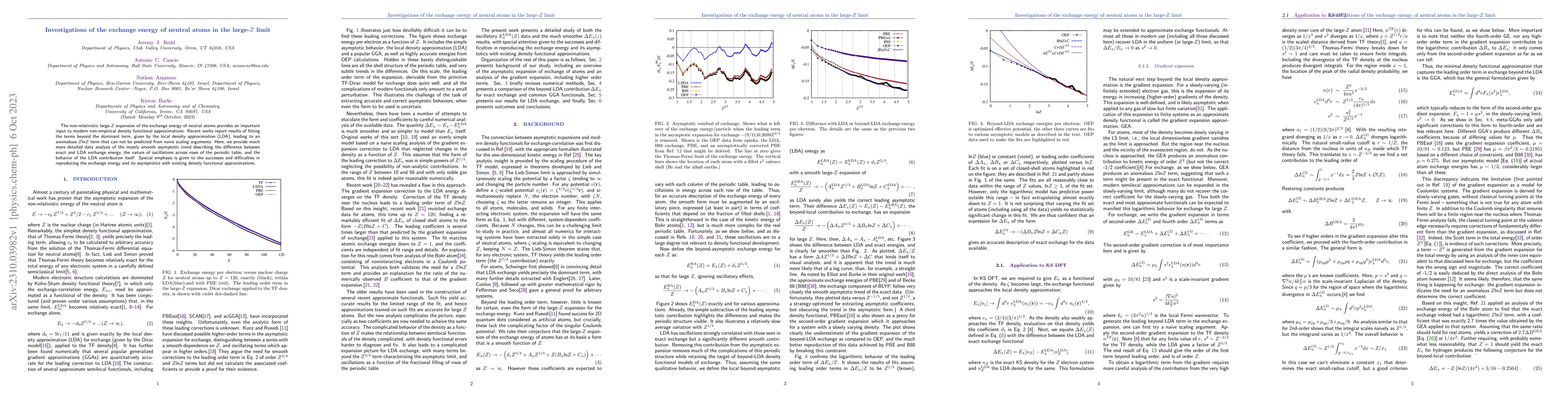 Thumbnail for Investigations of the exchange energy of neutral atoms in the large-Z
  limit