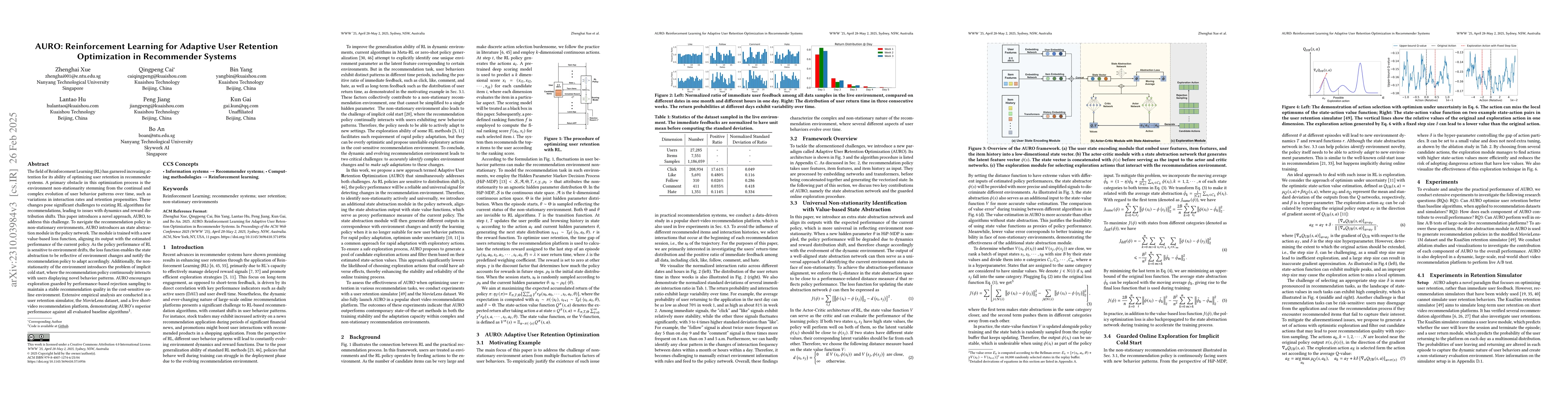 Thumbnail for AdaRec: Adaptive Sequential Recommendation for Reinforcing Long-term
  User Engagement