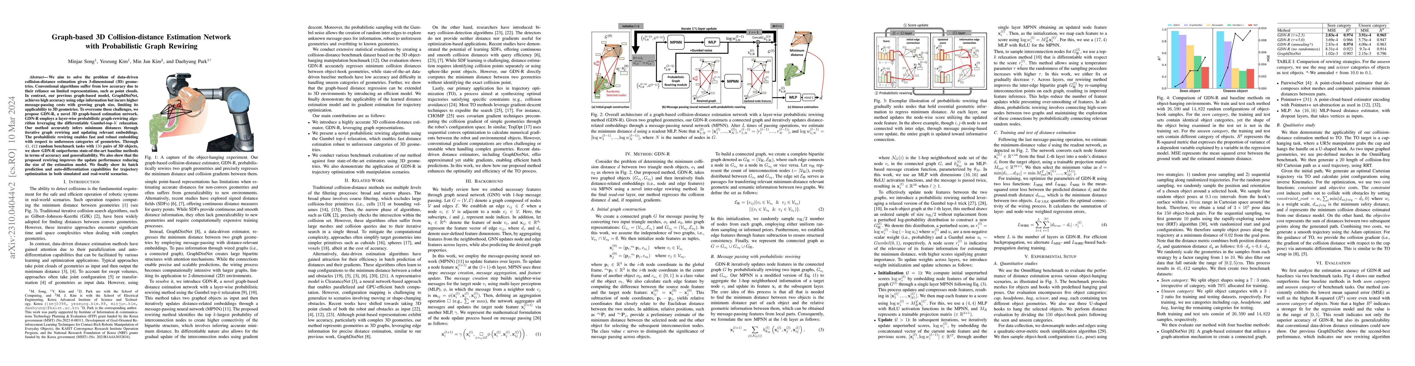 Thumbnail for Graph-based 3D Collision-distance Estimation Network with Probabilistic
  Graph Rewiring