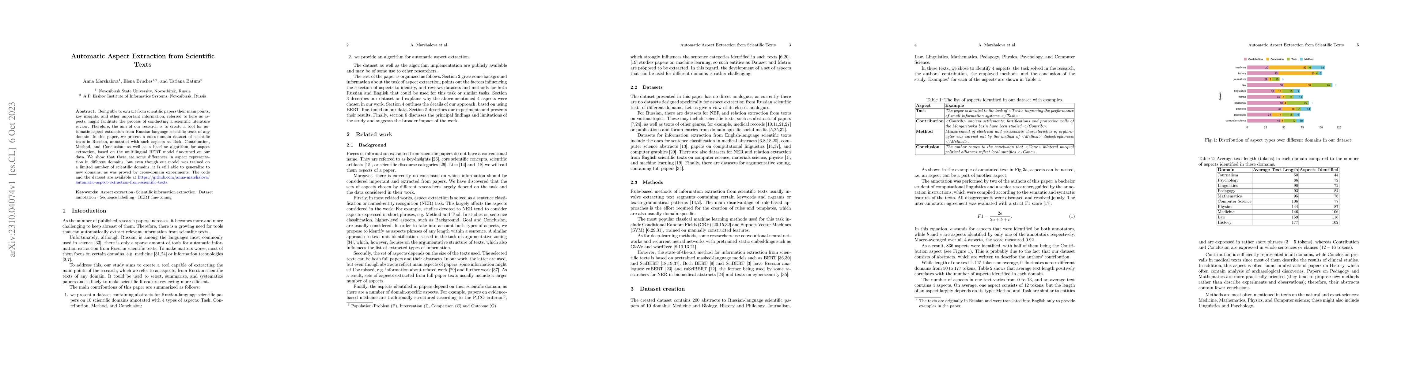 Thumbnail for Automatic Aspect Extraction from Scientific Texts