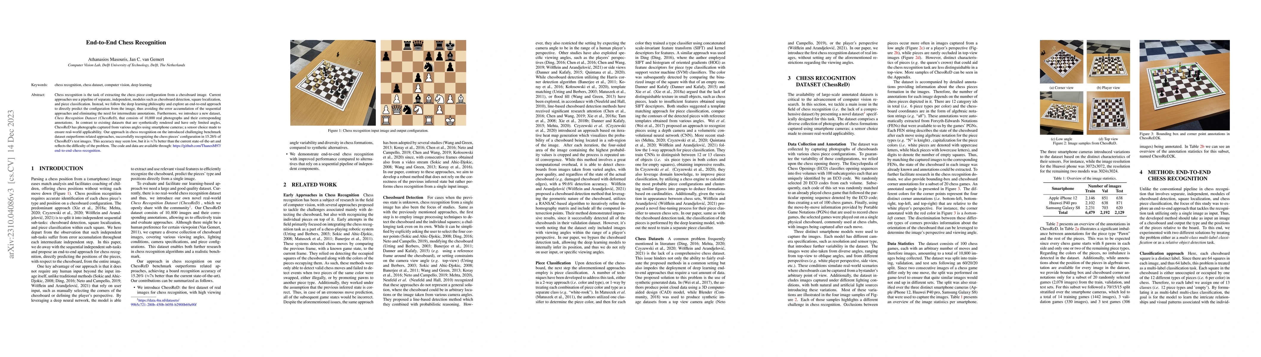Thumbnail for End-to-End Chess Recognition