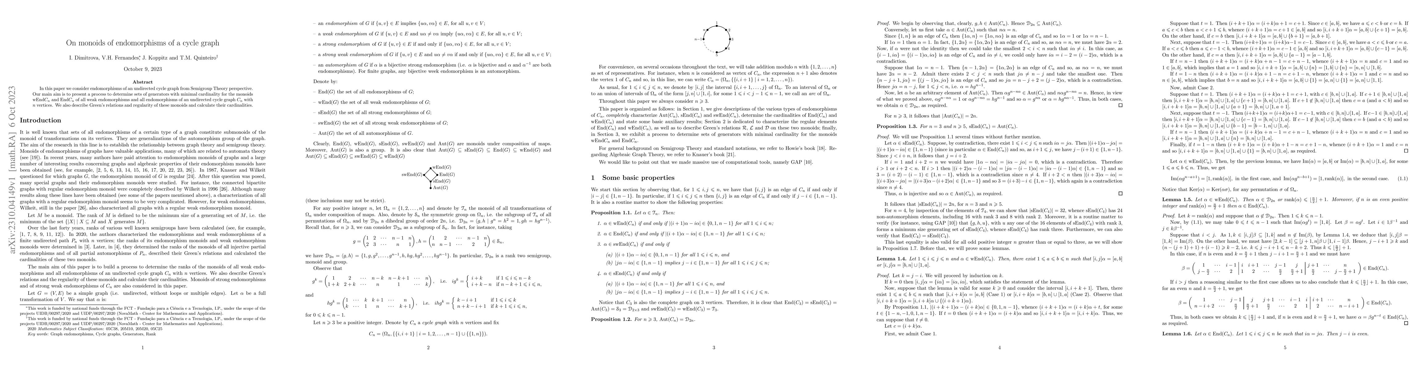 Thumbnail for On monoids of endomorphisms of a cycle graph