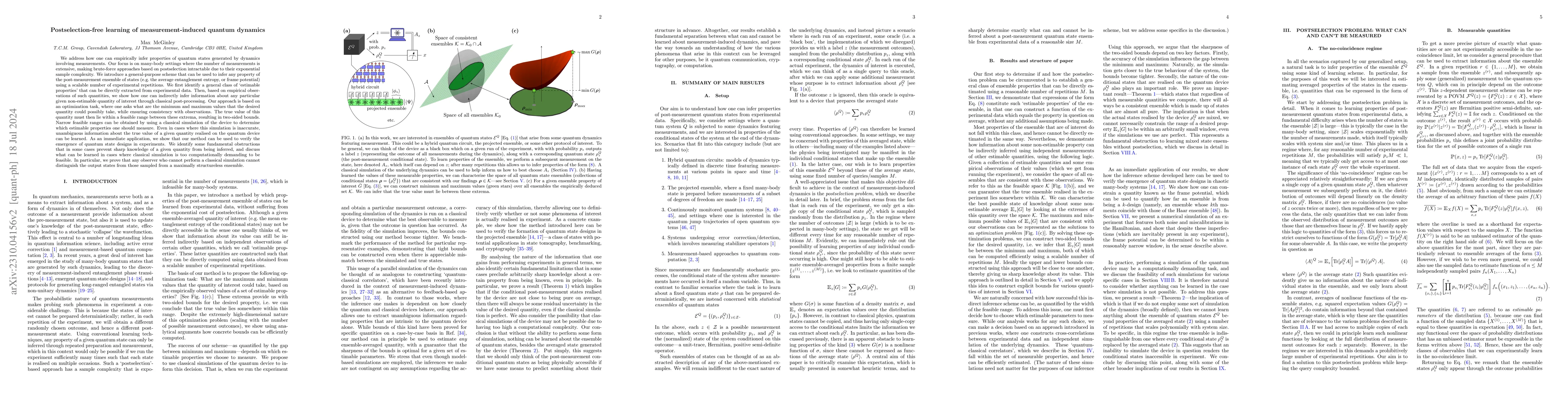 Thumbnail for Postselection-free learning of measurement-induced quantum dynamics