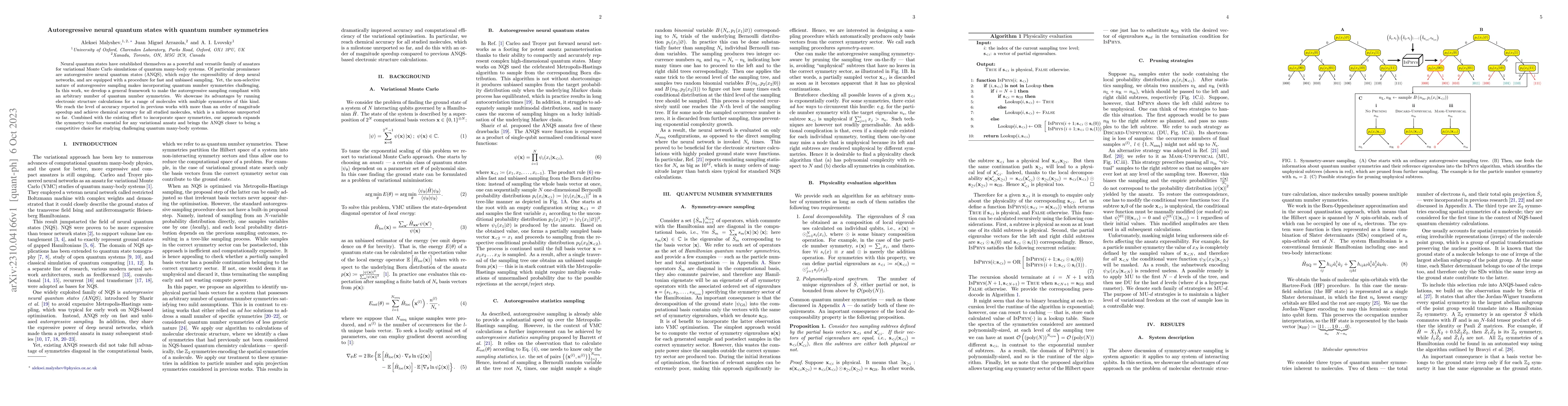 Thumbnail for Autoregressive Neural Quantum States with Quantum Number Symmetries
