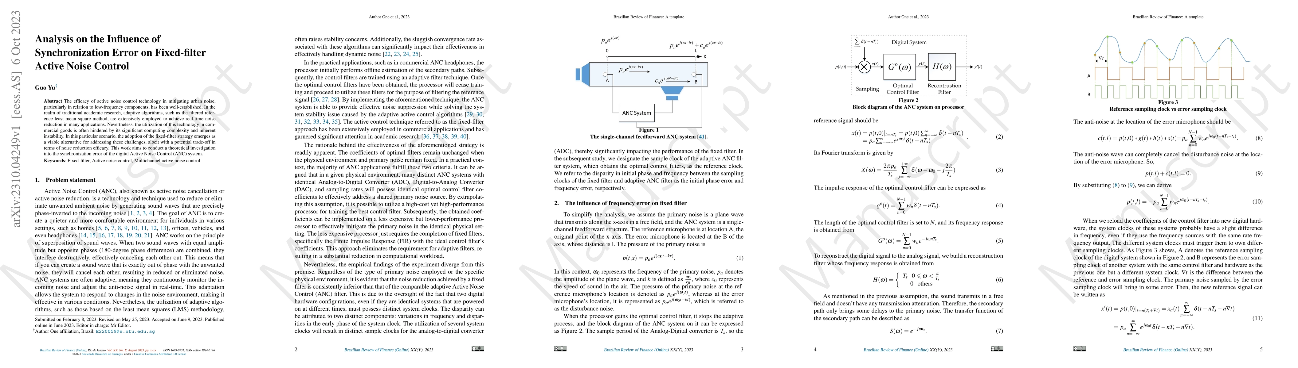 Thumbnail for Analysis on the Influence of Synchronization Error on Fixed-filter
  Active Noise Control