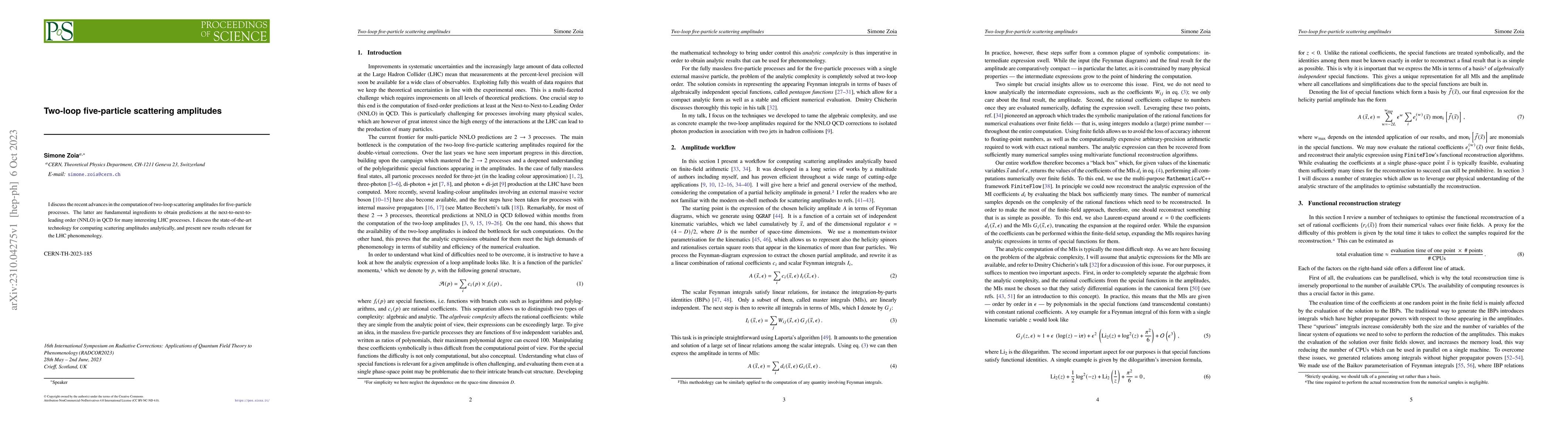 Thumbnail for Two-loop five-particle scattering amplitudes