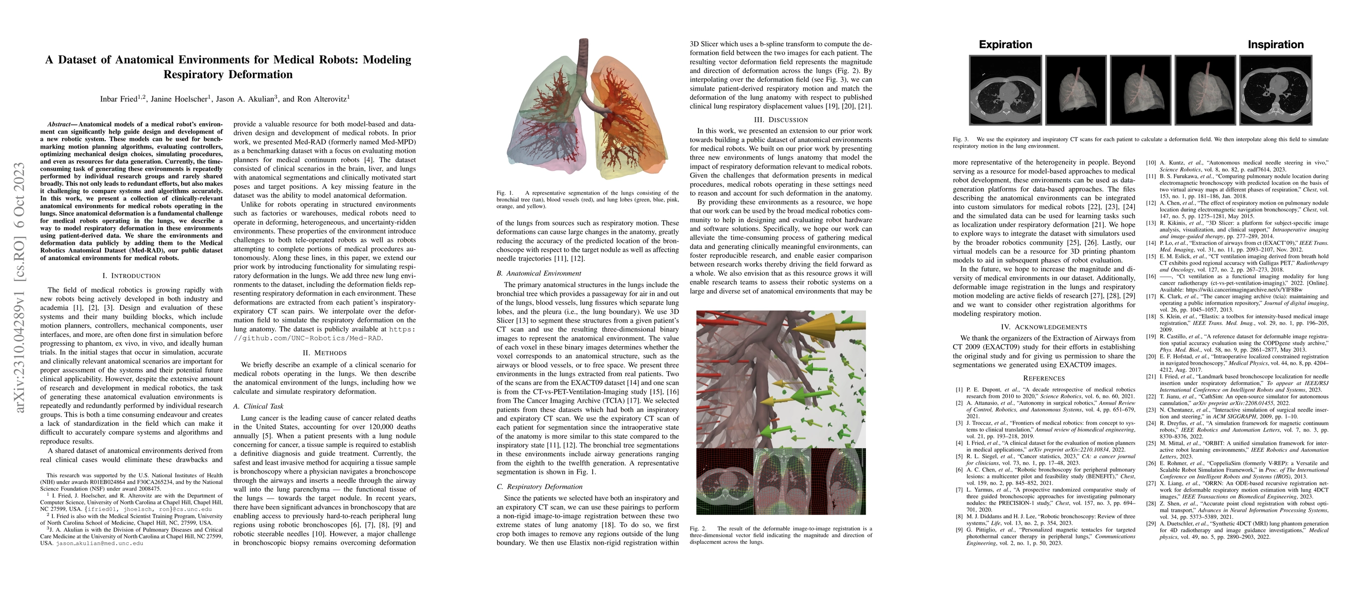 Thumbnail for A Dataset of Anatomical Environments for Medical Robots: Modeling
  Respiratory Deformation